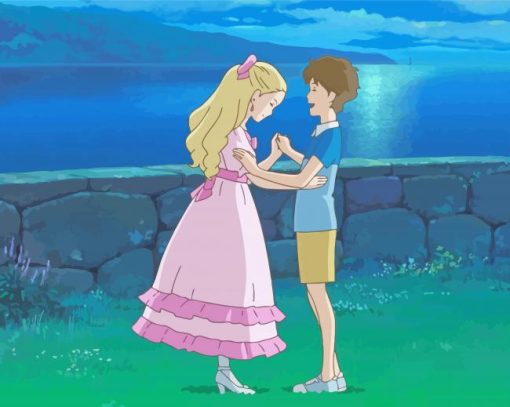 When Marnie Was There Characters Dancing Diamond Paintings