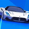 White MC20 Maserati Diamond Paintings