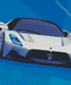 White MC20 Maserati Diamond Paintings