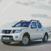 White Nissan Navara D40 Diamond Paintings