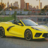 Yellow Corvette Stingray Diamond Painting