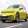 Yellow Vw Golf Diamond Paintings