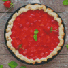 Yummy Strawberry Pie Diamond Painting