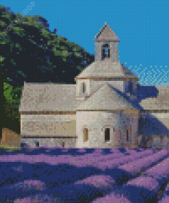 Abbaye Notre Dame De Senanque Building In France Diamond Painting