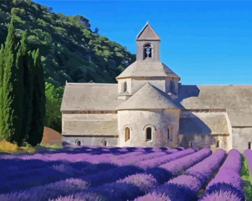 Abbaye Notre Dame De Senanque Building In France Diamond Painting