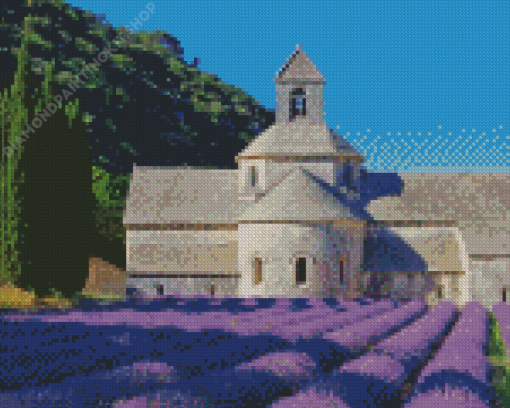 Abbaye Notre Dame De Senanque Building In France Diamond Painting