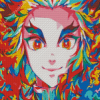 Aesthetic Demon Slayer Pop Art Anime Diamond Painting