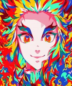 Aesthetic Demon Slayer Pop Art Anime Diamond Painting