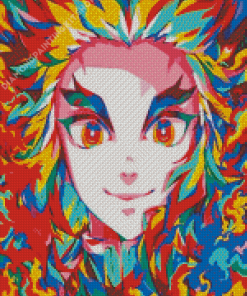 Aesthetic Demon Slayer Pop Art Anime Diamond Painting