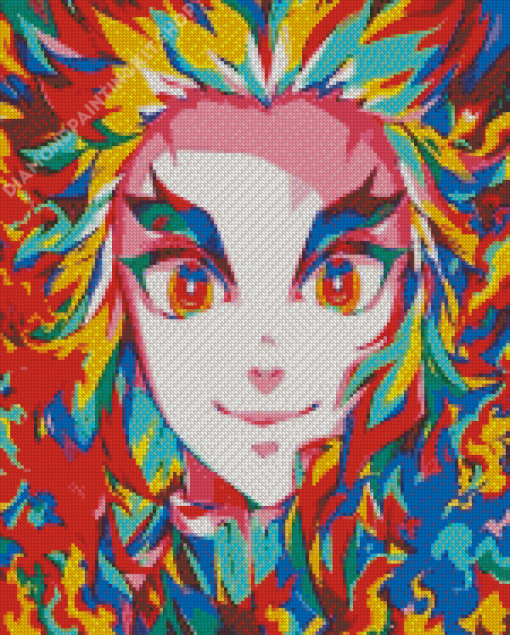 Aesthetic Demon Slayer Pop Art Anime Diamond Painting