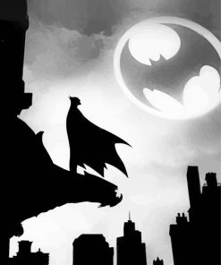 Batman Superhero Silhouette Diamond Painting