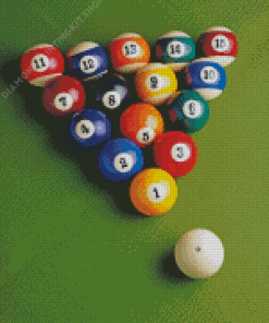 Billiard Balls Table Diamond Painting