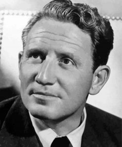 Black And White Actor Spencer Tracy Diamond Painting