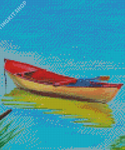 Boat On The Lake Diamond Painting