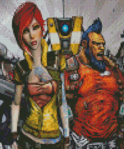 Borderlands Video Game Characters Diamond Painting