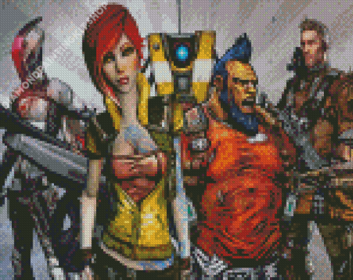 Borderlands Video Game Characters Diamond Painting