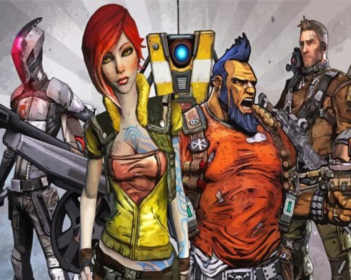 Borderlands Video Game Characters Diamond Painting