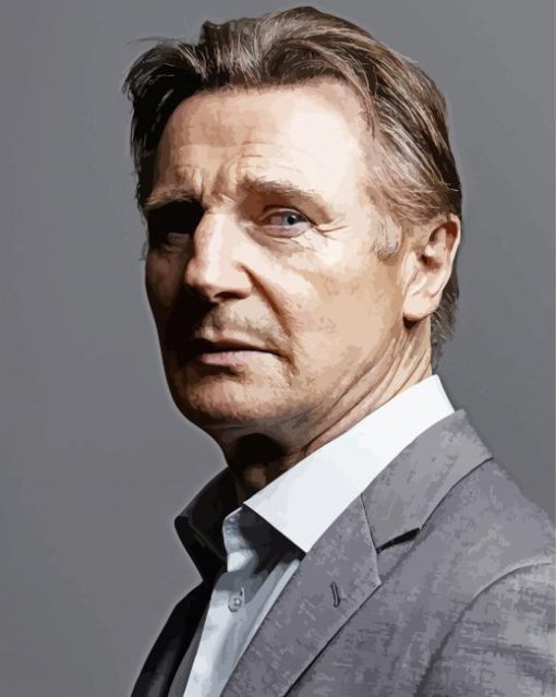 Classy Actor Liam Neeson Diamond Painting