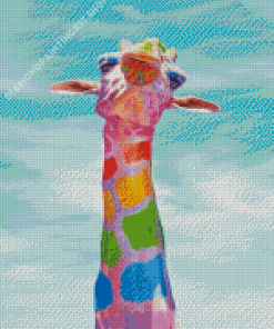 Colorful Giraffe Diamond Painting