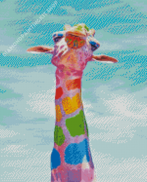 Colorful Giraffe Diamond Painting