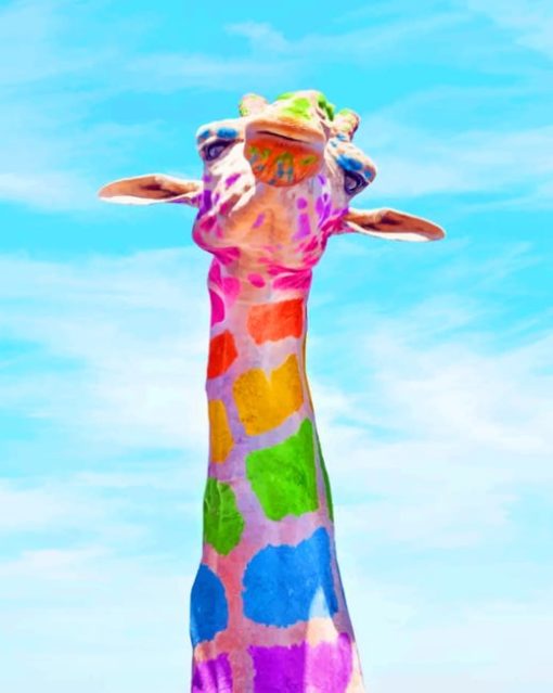 Colorful Giraffe Diamond Painting