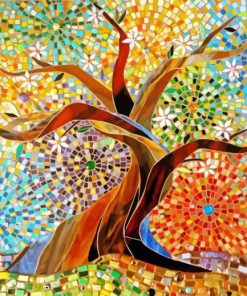 Colorful Mosaic Tree Diamond Painting