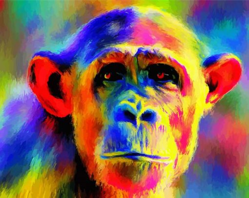 Colorful Monkey Diamond Painting