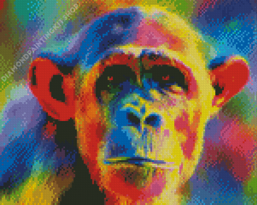 Colorful Monkey Diamond Painting