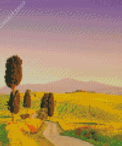 Countryside Italy Landscape Diamond Painting