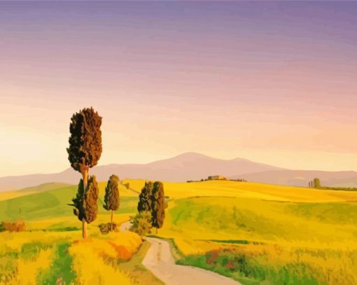 Countryside Italy Landscape Diamond Painting