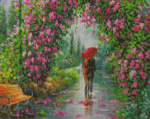 Couple In The Garden Diamond Painting