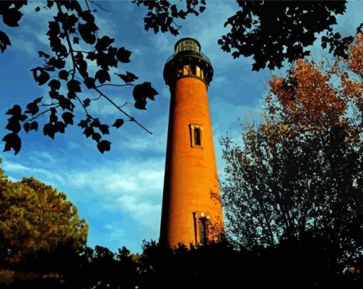 Currituck Beach Lighthouse Diamond Painting