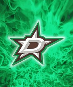 Dallas Stars Ice Hockey Logo Diamond Painting