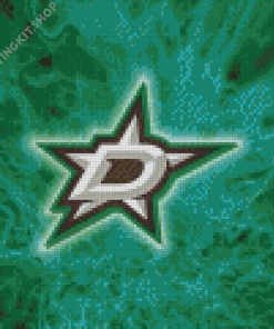 Dallas Stars Ice Hockey Logo Diamond Painting