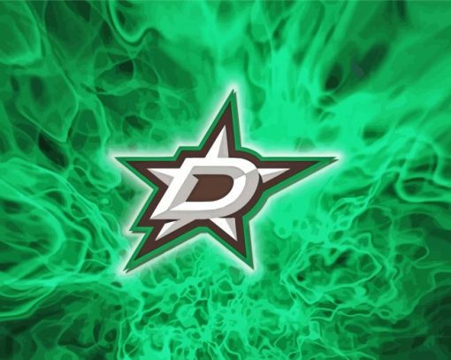 Dallas Stars Ice Hockey Logo Diamond Painting