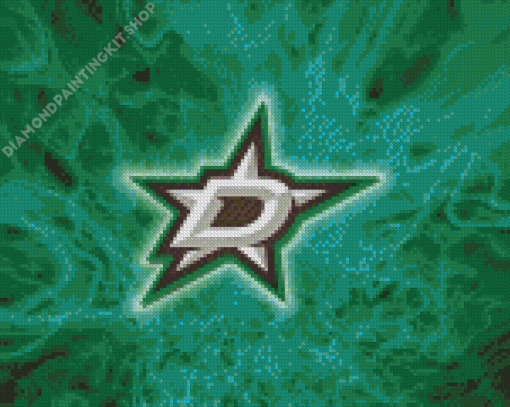 Dallas Stars Ice Hockey Logo Diamond Painting