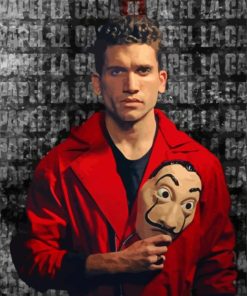 Denver La Casa De Papel Character Diamond Painting