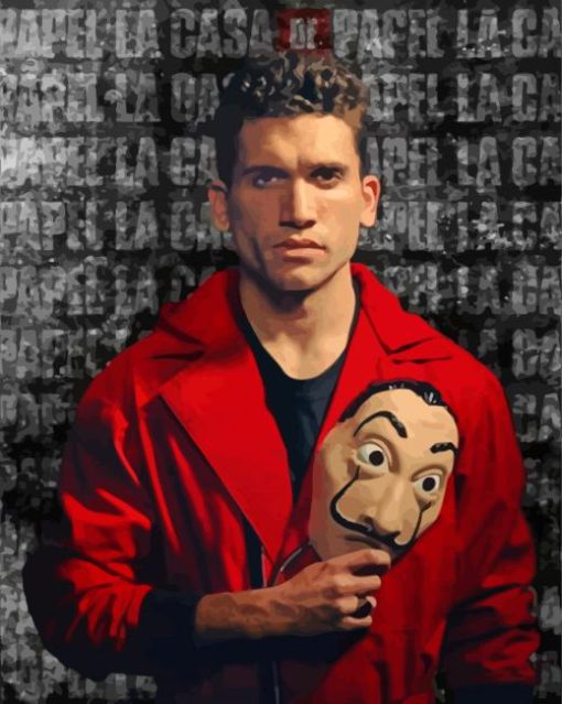 Denver La Casa De Papel Character Diamond Painting