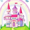 Disney Rainbow Castle Diamond Painting