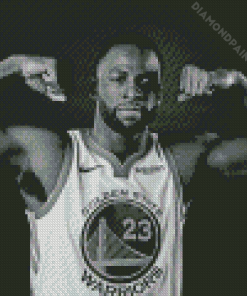 Draymond Green Black And White Diamond Painting