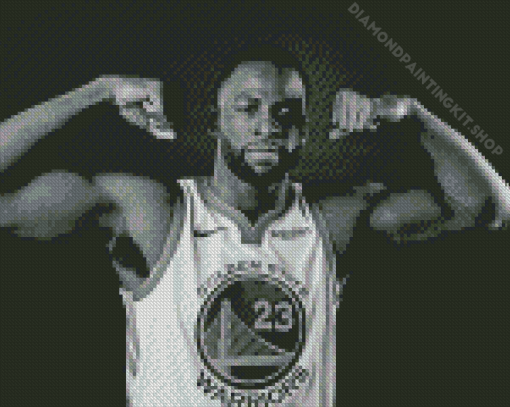 Draymond Green Black And White Diamond Painting