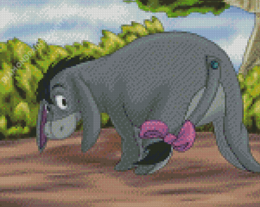 Eeyore Character Diamond Painting