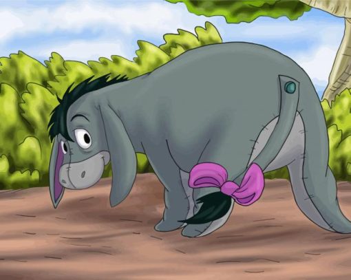 Eeyore Character Diamond Painting