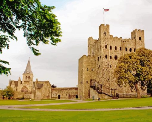 England Rochester Castle Diamond Painting