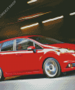 Fiesta ST Red Car Diamond Painting