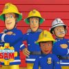 Fireman Sam Animation Diamond Painting