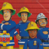 Fireman Sam Animation Diamond Painting