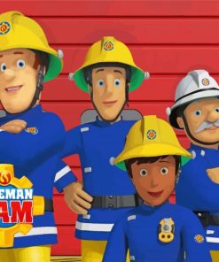 Fireman Sam Animation Diamond Painting