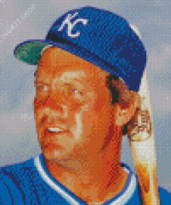 Former Baseballer George Brett Diamond Painting