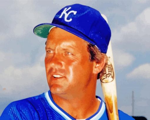 Former Baseballer George Brett Diamond Painting